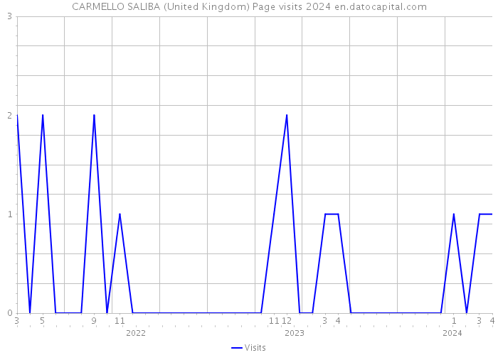 CARMELLO SALIBA (United Kingdom) Page visits 2024 
