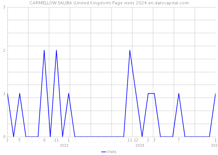 CARMELLOW SALIBA (United Kingdom) Page visits 2024 