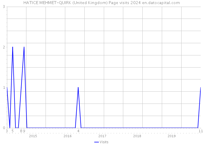 HATICE MEHMET-QUIRK (United Kingdom) Page visits 2024 