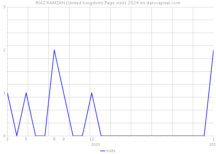 RIAZ RAMZAN (United Kingdom) Page visits 2024 