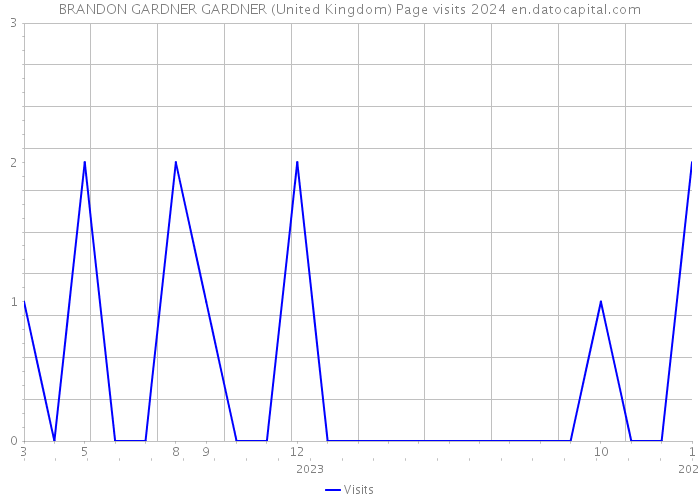 BRANDON GARDNER GARDNER (United Kingdom) Page visits 2024 