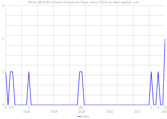 PAUL WILSON (United Kingdom) Page visits 2024 