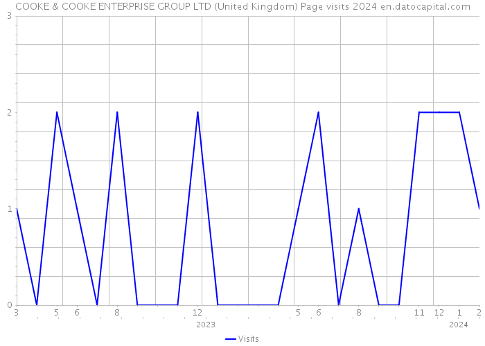 COOKE & COOKE ENTERPRISE GROUP LTD (United Kingdom) Page visits 2024 