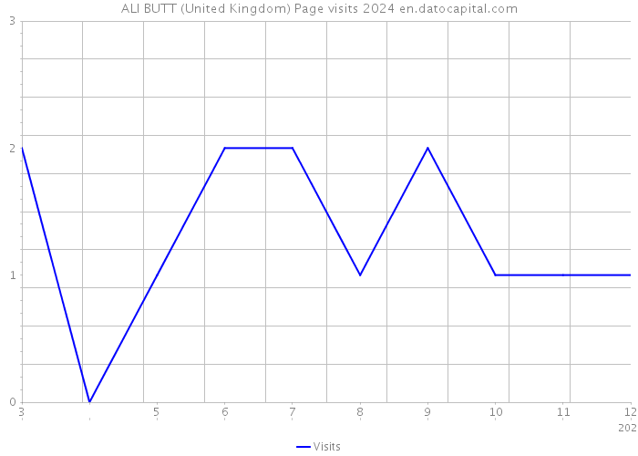 ALI BUTT (United Kingdom) Page visits 2024 