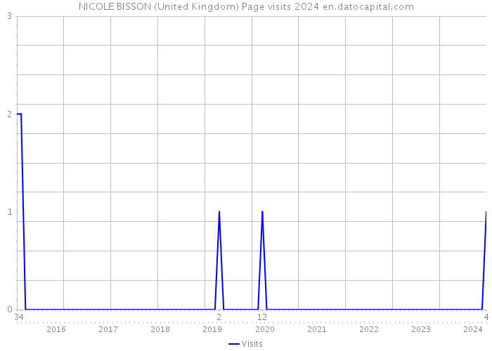 NICOLE BISSON (United Kingdom) Page visits 2024 