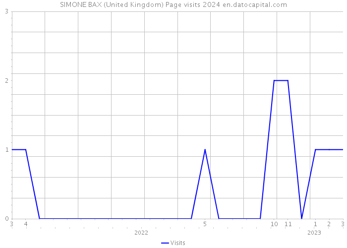 SIMONE BAX (United Kingdom) Page visits 2024 