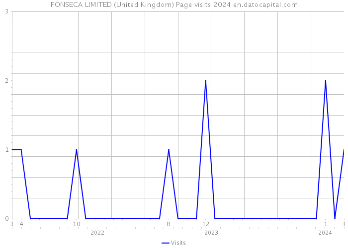 FONSECA LIMITED (United Kingdom) Page visits 2024 