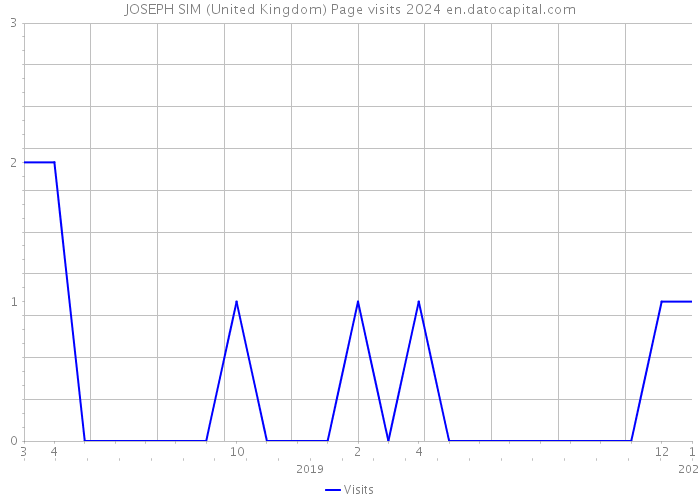 JOSEPH SIM (United Kingdom) Page visits 2024 