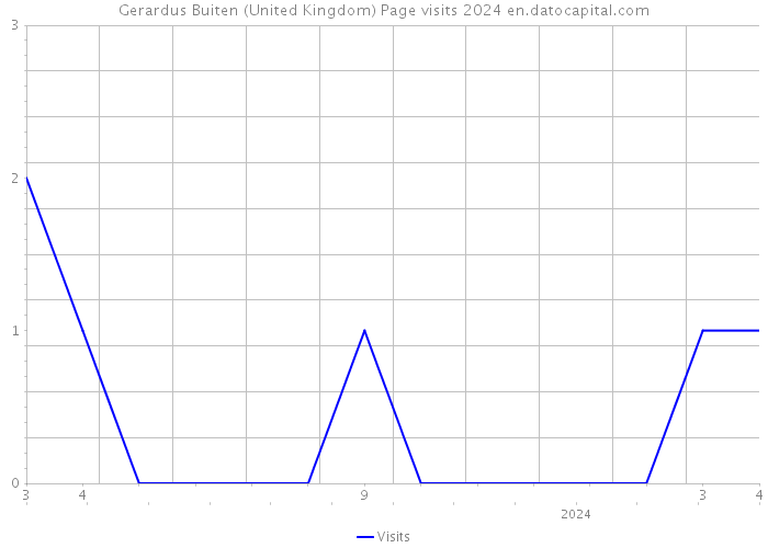 Gerardus Buiten (United Kingdom) Page visits 2024 