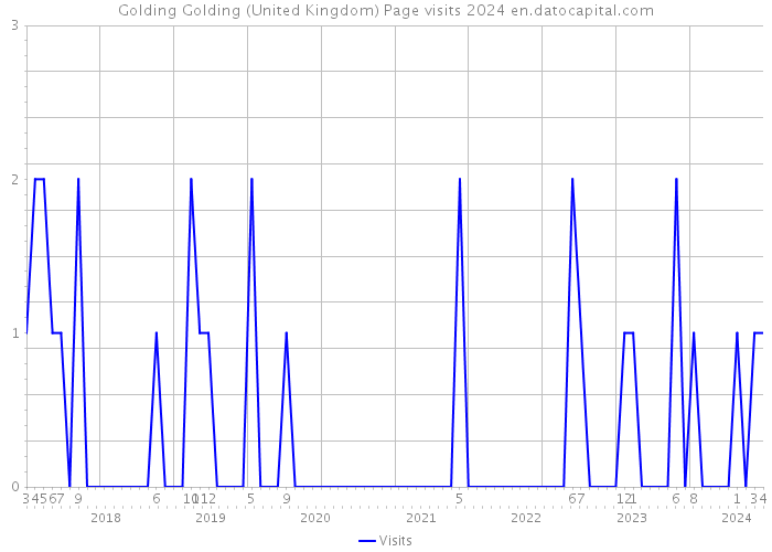 Golding Golding (United Kingdom) Page visits 2024 