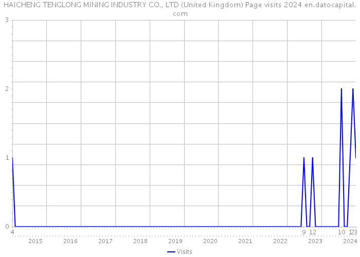 HAICHENG TENGLONG MINING INDUSTRY CO., LTD (United Kingdom) Page visits 2024 