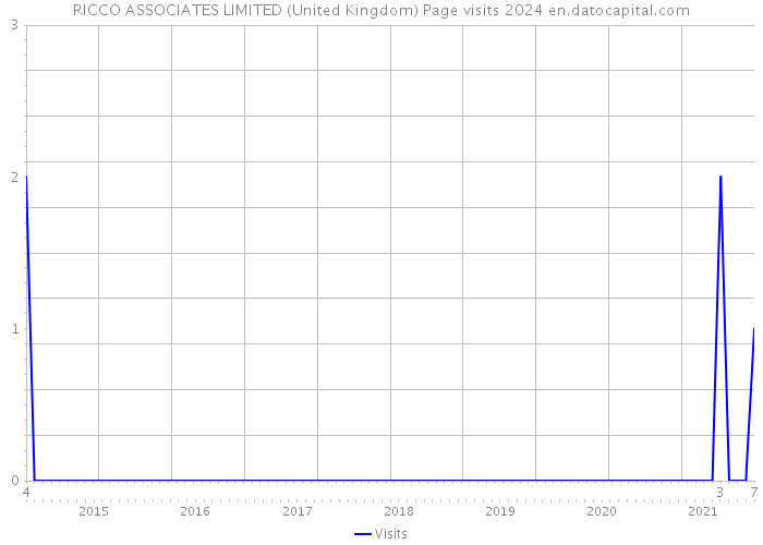 RICCO ASSOCIATES LIMITED (United Kingdom) Page visits 2024 
