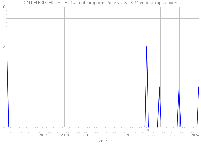 CMT FLEXIBLES LIMITED (United Kingdom) Page visits 2024 