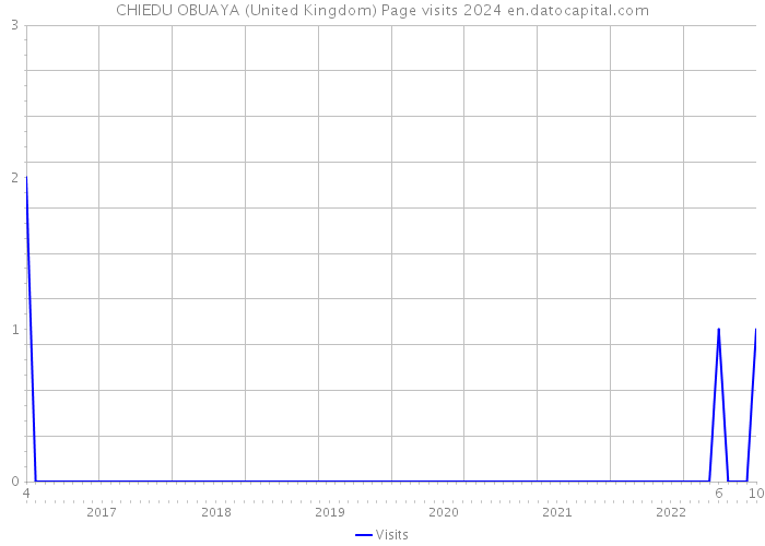CHIEDU OBUAYA (United Kingdom) Page visits 2024 