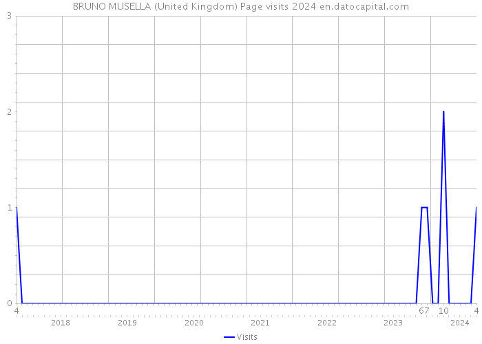 BRUNO MUSELLA (United Kingdom) Page visits 2024 