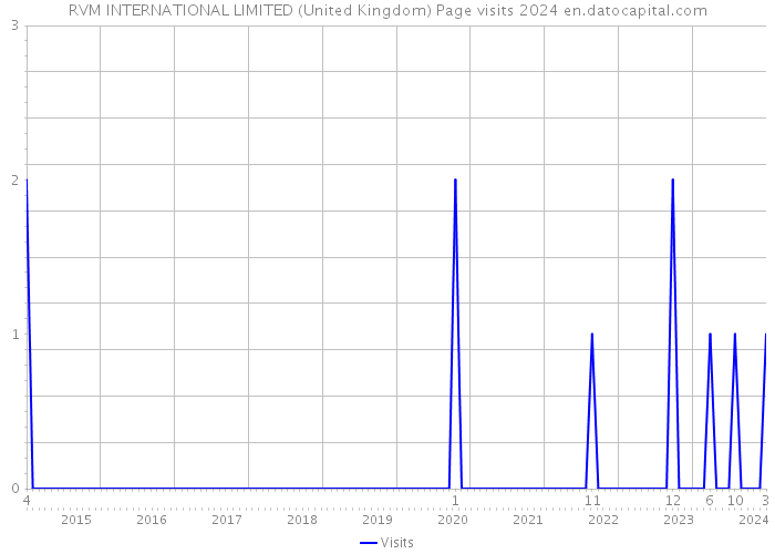 RVM INTERNATIONAL LIMITED (United Kingdom) Page visits 2024 