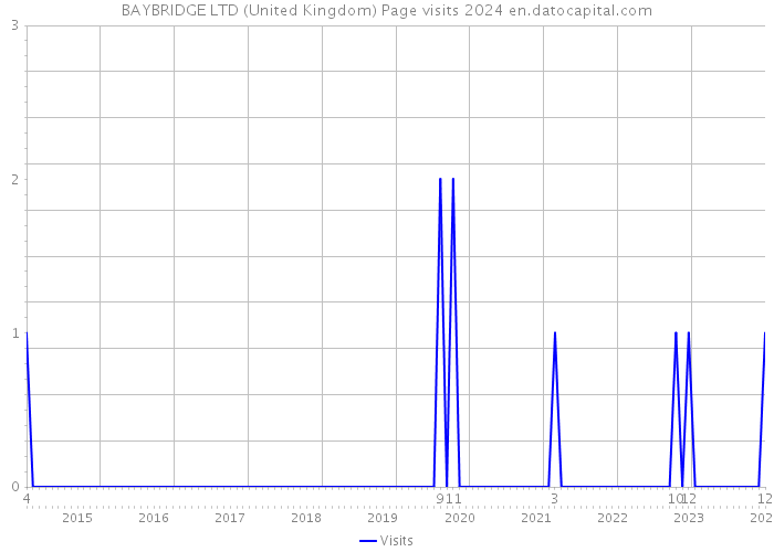 BAYBRIDGE LTD (United Kingdom) Page visits 2024 