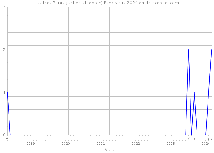 Justinas Puras (United Kingdom) Page visits 2024 