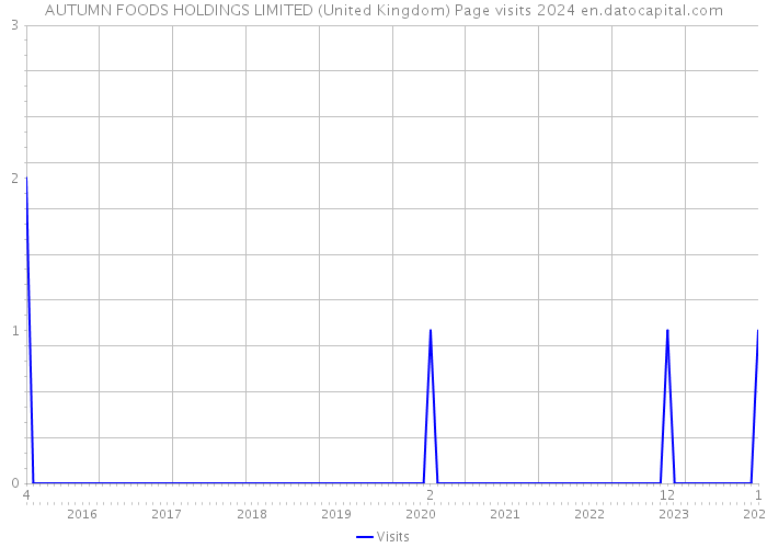 AUTUMN FOODS HOLDINGS LIMITED (United Kingdom) Page visits 2024 