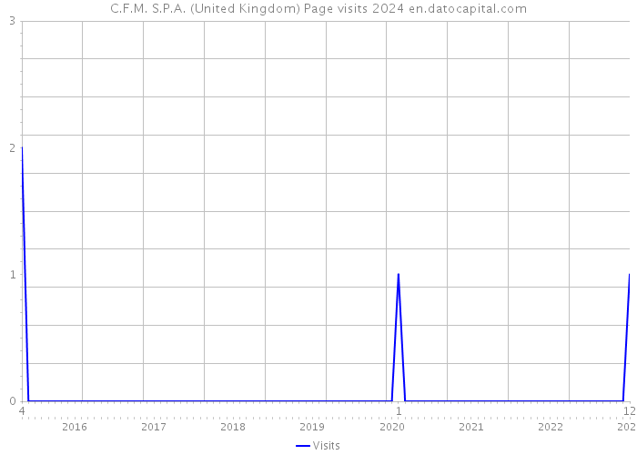 C.F.M. S.P.A. (United Kingdom) Page visits 2024 