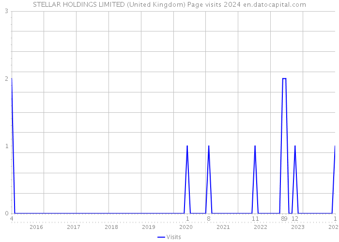 STELLAR HOLDINGS LIMITED (United Kingdom) Page visits 2024 