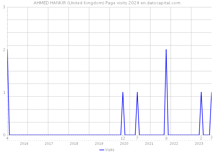 AHMED HANKIR (United Kingdom) Page visits 2024 