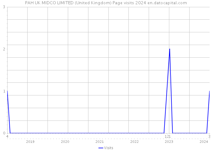 PAH UK MIDCO LIMITED (United Kingdom) Page visits 2024 