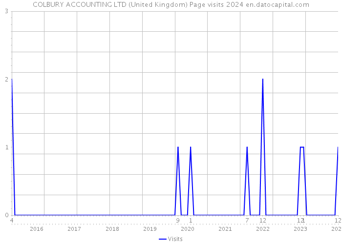 COLBURY ACCOUNTING LTD (United Kingdom) Page visits 2024 