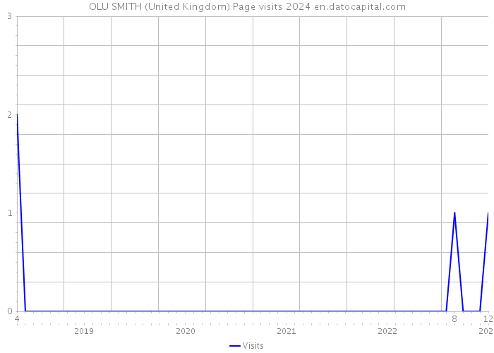 OLU SMITH (United Kingdom) Page visits 2024 