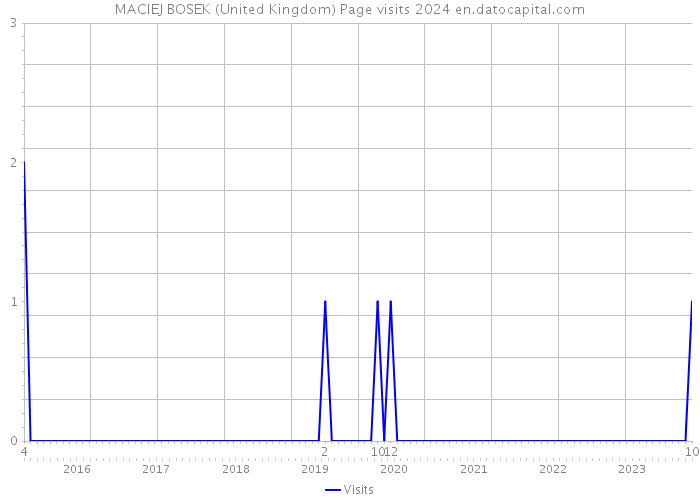 MACIEJ BOSEK (United Kingdom) Page visits 2024 