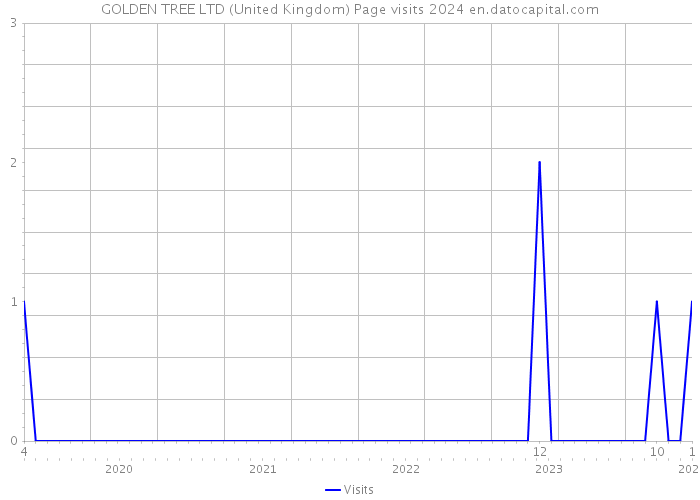 GOLDEN TREE LTD (United Kingdom) Page visits 2024 