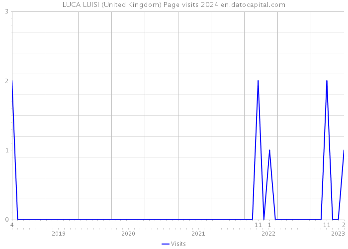 LUCA LUISI (United Kingdom) Page visits 2024 