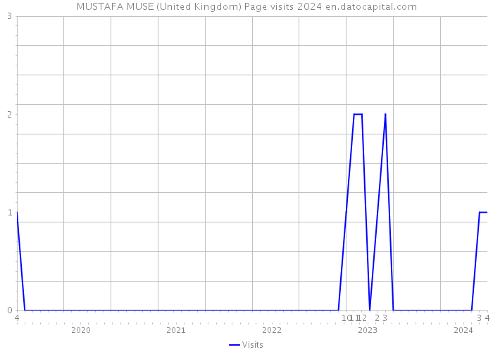 MUSTAFA MUSE (United Kingdom) Page visits 2024 