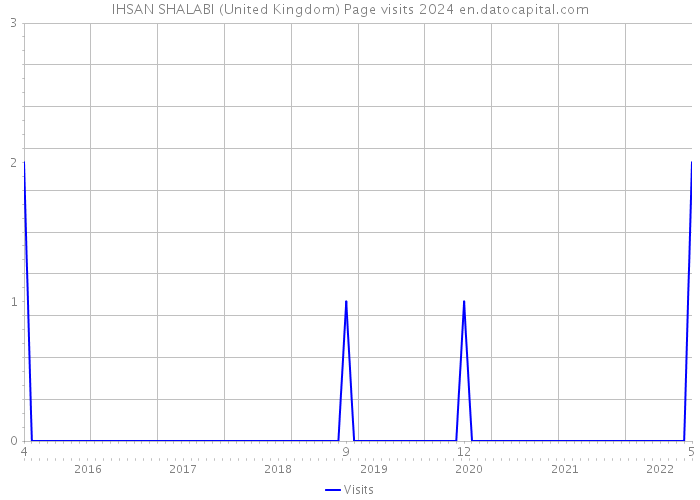 IHSAN SHALABI (United Kingdom) Page visits 2024 