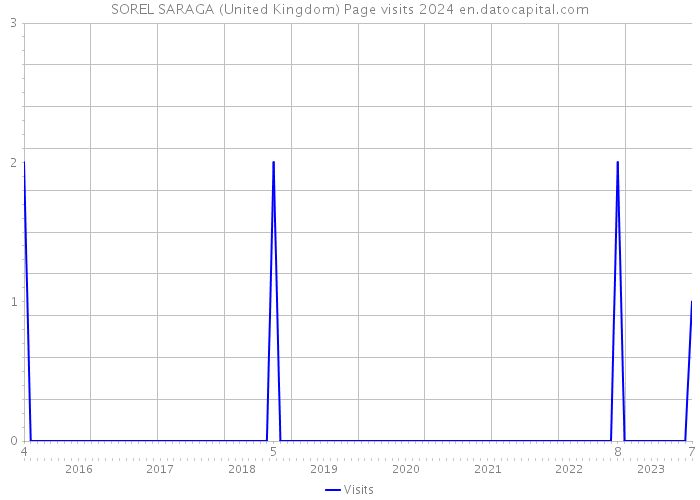 SOREL SARAGA (United Kingdom) Page visits 2024 