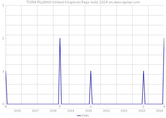 TOSHI PILLMAN (United Kingdom) Page visits 2024 