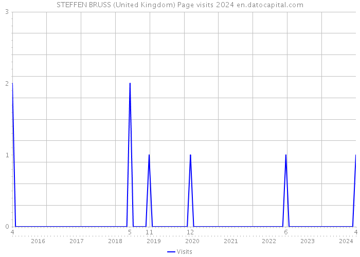 STEFFEN BRUSS (United Kingdom) Page visits 2024 