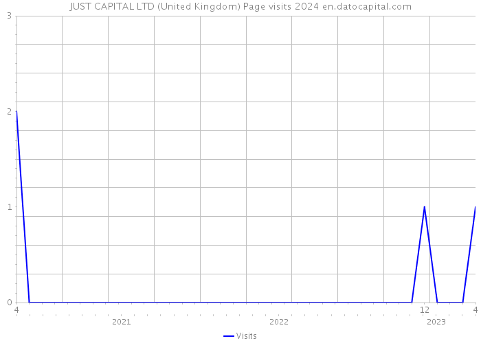 JUST CAPITAL LTD (United Kingdom) Page visits 2024 