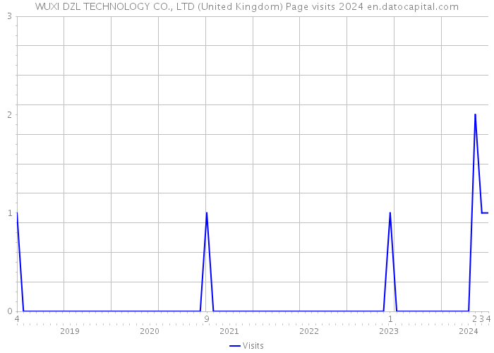 WUXI DZL TECHNOLOGY CO., LTD (United Kingdom) Page visits 2024 