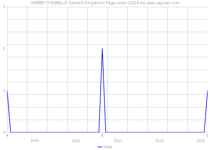 AMBER D'ANIELLO (United Kingdom) Page visits 2024 
