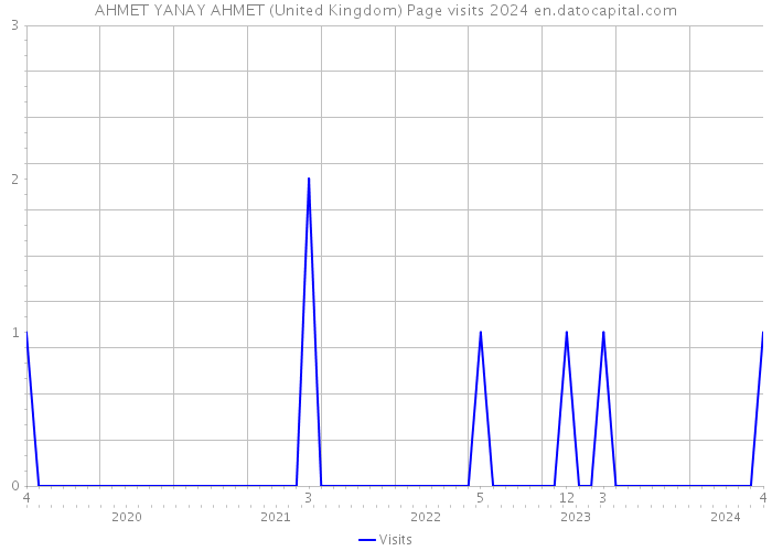 AHMET YANAY AHMET (United Kingdom) Page visits 2024 