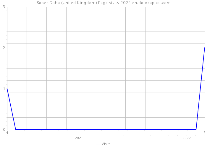 Saber Doha (United Kingdom) Page visits 2024 