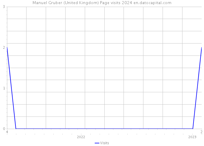 Manuel Gruber (United Kingdom) Page visits 2024 