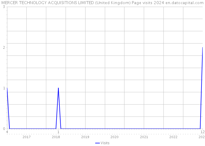 MERCER TECHNOLOGY ACQUISITIONS LIMITED (United Kingdom) Page visits 2024 