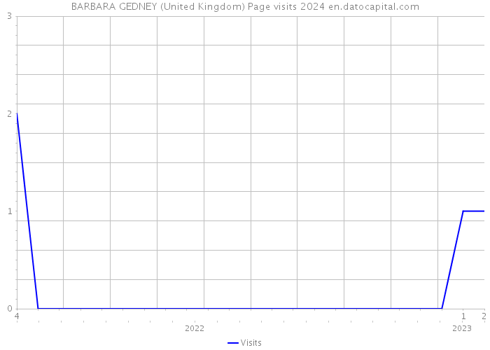 BARBARA GEDNEY (United Kingdom) Page visits 2024 