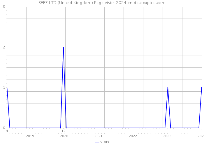 SEEF LTD (United Kingdom) Page visits 2024 