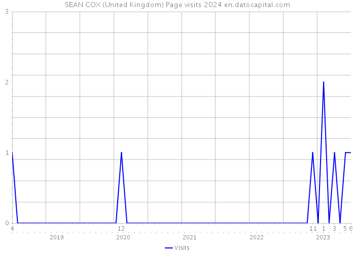 SEAN COX (United Kingdom) Page visits 2024 