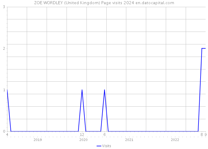 ZOE WORDLEY (United Kingdom) Page visits 2024 