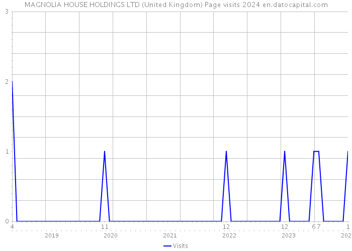 MAGNOLIA HOUSE HOLDINGS LTD (United Kingdom) Page visits 2024 