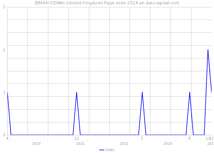 EIMAN KIDWAI (United Kingdom) Page visits 2024 